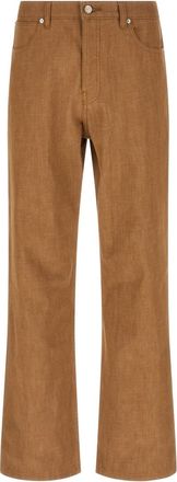 A.P.C. Brown Mid Rise Jeans
