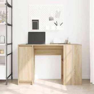 Berkfield Home Durable Desk Sonoma Oak 120x42x76 cm Engineered Wood in Light Brown | Size: 120 x 42 x 76 cm