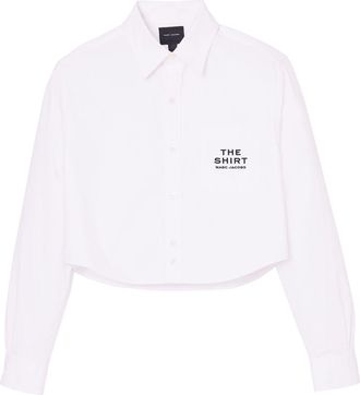 Marc Jacobs Cotton Cropped Shirt-Donna
