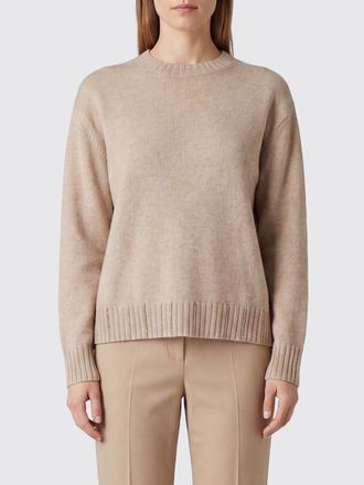 Fabiana Filippi Maglia girocollo in lana vergine seta e cashmere con monile