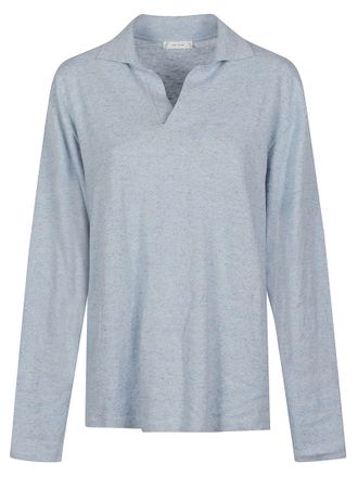 The Row Pale Blue Niosa Knit Top