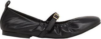 8 by YOOX LEATHER MARY JANE BALLET FLATS