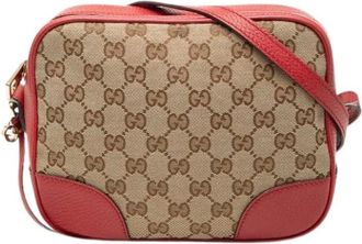 Gucci Pre-owned Cross Body Bags, female, Multicolor, Size: ONE SIZE Pre-owned Canvas Crossbody Bag