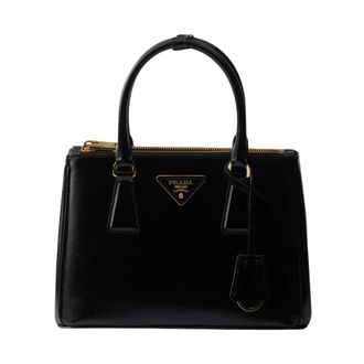 Prada Small Galleria Handbag - female - Prada - Handbags - Black - ONE SIZE - Bags