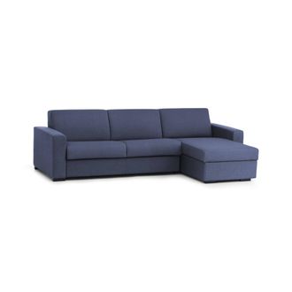 Dmora Talamo Italia Sofa Cama Alisea, Sof&aacute; De Esquina, 100% Made In Italy, Sof&aacute; Con Apertura Giratoria, Con Contenedor Reversible Peninsula, Con Reposabrazo