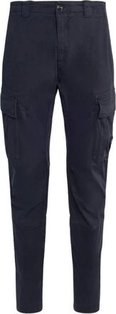 C.P. Company Cropped Broeken - Heren - Slim Fit Broeken - Blauw - M - Katoen - Broeken