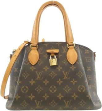 Louis Vuitton Pre-owned Coated Canvas Handbag - Dames - Vintage Handtas - Bruin - ONE Size - Vintage