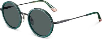 Etnia Barcelona Almagro 21 Polarized BKGR Womens Sunglasses Green Size 51