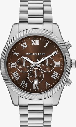 Michael Kors Oversized Lexington Silver-Tone Watch