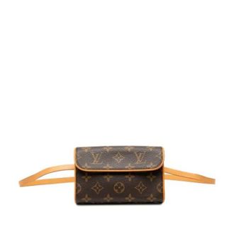 Louis Vuitton Pre-owned Belt Bags, female, Brown, Size: ONE SIZE Pre-owned Fabric Crossbody Belt Bag