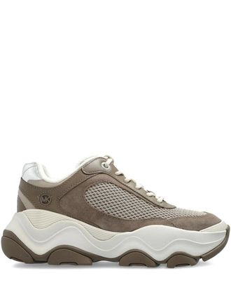 Michael Michael Kors Sneakers in pelle con inserti in rete - Grigio
