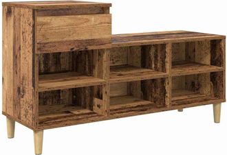 vidaXL Armario Zapatero Con Caj&oacute;n Madera Vieja 102 X 36 X 60 Cm Vidaxl