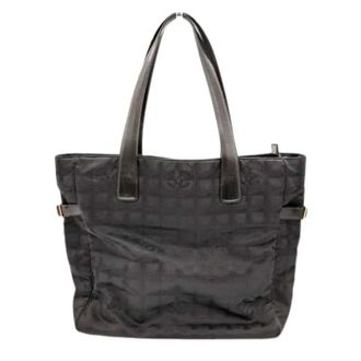 Chanel Pre-owned Tote Bags, female, Black, Size: ONE SIZE Pre-owned Nylon Tote Bag