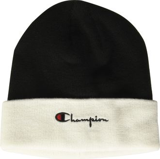 Champion Mens H01014 Beanie Hat, Black/White, One Size UK