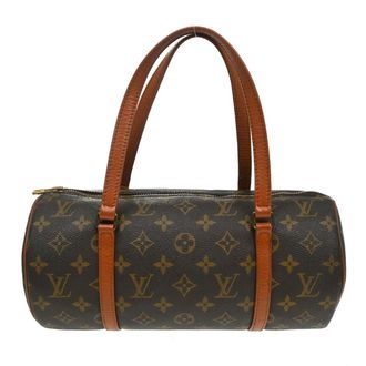 Louis Vuitton Papillon Handbag Monogram Canvas Brown Canvas Handbag (Pre-Owned)