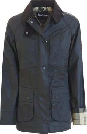 Barbour Gewaxte jas Beadnell - Groen - Dames - Zomerjassen - Groen - 2XS - Katoen - Jassen