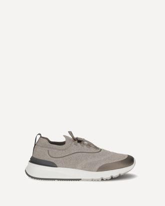 Brunello Cucinelli Sneakers in maglia di cotone techno Man 42