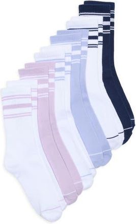 90 Degree by Reflex 6-Pack Ribbed Crew Socks in Color Combo at Nordstrom Rack