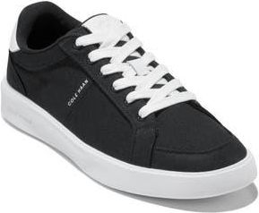 Cole Haan Grand Crosscourt Drift Sneaker in Black Canvas/White Leather at Nordstrom Rack, Size 5.5