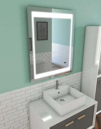 Aurlane Espejo C/luz Led Retroiluminado Chronos 70x90cm