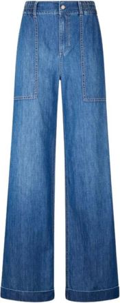 Liu Jo Liu-Jo - Broeken > Wijde Broeken - Dames - Loose Fit Jeans - Blauw - W28 - Denim - Jeans