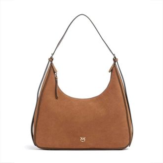 Pinko Miss Classic - Dames - Schoudertassen - Bruin - ONE Size - Leer - Tassen