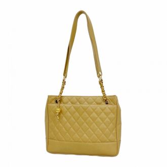 Chanel Light Brown Grained Calfskin Tote Bag (Pre-Owned)