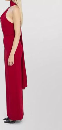 Solace London draped one-shoulder maxi dress