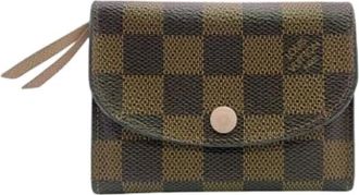 Louis Vuitton Pre-owned Wallets, female, Brown, Size: ONE SIZE Pre-owned Canvas Wallet