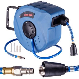 OEM Enrollador Neum&aacute;tico Autom&aacute;tico De Manguera De 10 M + 1 M Con Conectores R&aacute;pidos