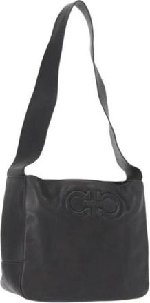 Ferragamo Pre-owned Shoulder Bags, female, Black, Size: ONE SIZE Pre-owned Shoulder Bag