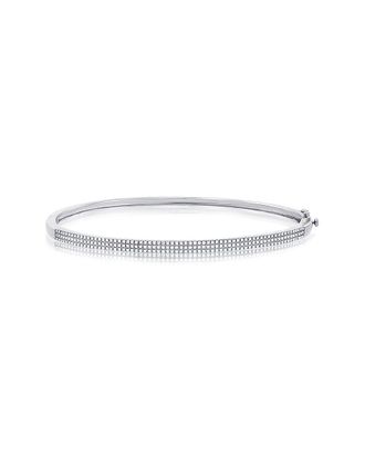 Sabrina Designs 14K 0.52 Ct. Tw. Diamond Three-Row Bangle Bracelet