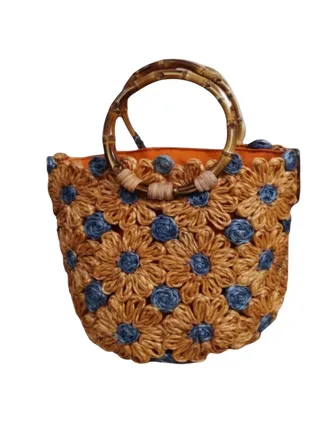 Serpui Womens Baby Soraia Daisy Mini Bag In Beige