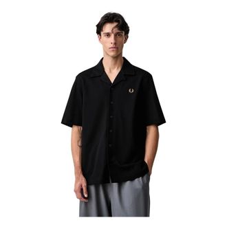 Fred Perry Camisa casual de algod&oacute;n - Shirts - Hombre - Negro - XL