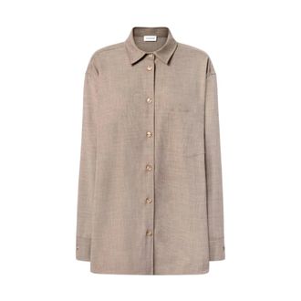 Andamane Shirts, female, Gray, Size: XS New Georgiana Oversized Shirt