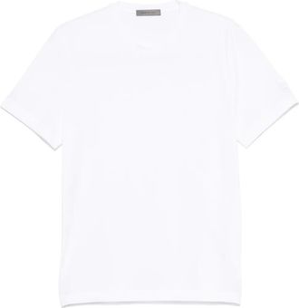 Corneliani T-shirt con logo ricamato - Bianco