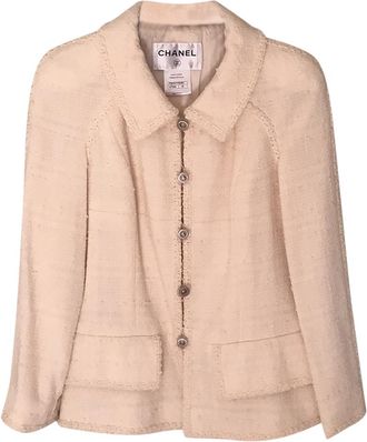 Chanel Cream Tweed Jacket Size XS