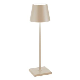Zafferano L&aacute;mpara de mesa led recargable zafferano color arena regulable