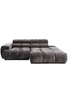 MID.YOU Mid.you Ecksofa, Anthrazit, Textil, L-Form, Ottomane rechts, 239x150 cm, Made in EU, Stoffauswahl, seitenverkehrt erhältlich, Wohnzimmer, Sofas & Couc