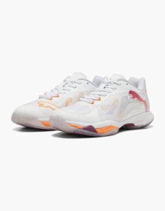 Puma Womens Vantage Nitro W+ Handball Trainers - White - Size: 10 44.5