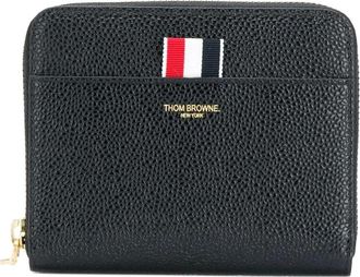 Thom Browne Portafoglio con zip a giro - Nero