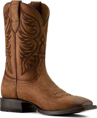 Ariat Wiley Wide Square Toe Cowboy Boot in Renaissance Brown at Nordstrom, Size 10.5