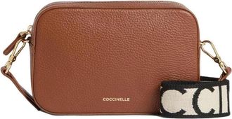 Coccinelle Tebe Camera Bag - Dames - Schoudertassen - Bruin - ONE Size - Leer - Tassen