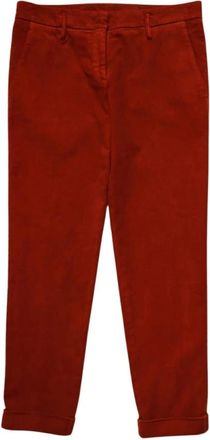 Aspesi Dames Lange Broek - Dames - Vrijetijds broeken - Rood - S - Broeken
