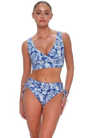 Sunsets Elsie Bikini Swimsuit Top - F Cup in Island Ink Rib at Nordstrom, Size 38