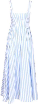 Sportmax Long Dress In Pure Cotton Poplin