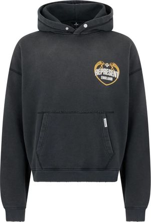Represent Angel Border Hoodie - Heren - Hoodies - Grijs - L - Katoen - Hoodies & sweatvesten