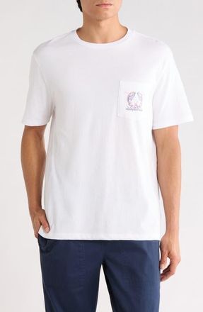 Vineyard Vines Tile Lobster Pocket Cotton Graphic T-Shirt in White Cap at Nordstrom, Size Xx-Large