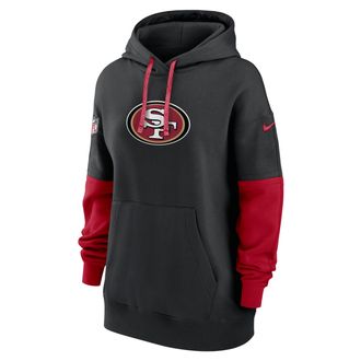 Nike San Francisco 49ers Sideline Essential Nike Womens NFL Pullover Hoodie in Black | 03FH048Y73-WEH