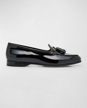 Santoni Andrea Patent Tassel Loafers